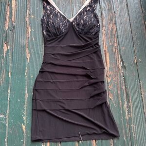 Arden B Black and Pink Lace Dress‎